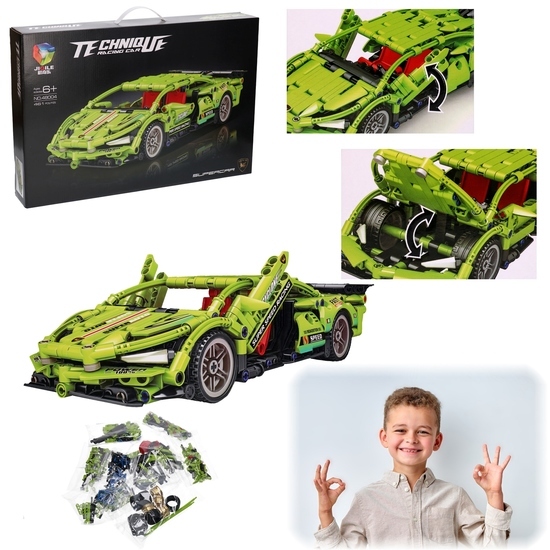 Klocki SAMOCHÓD WYŚCIGOWY auto sportowe 461el 1
