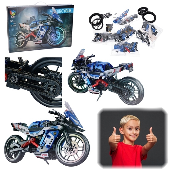 Klocki MOTOCYKL, szybki motor wyścigowy 426el 1