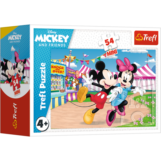 Puzzle 54 mini Myszka Miki i przyjaciele - Myszka Minnie 1