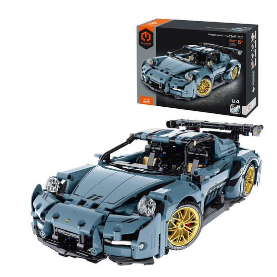 Klocki duże super auto niebieskie 1221el iM.MASTER 9811 1