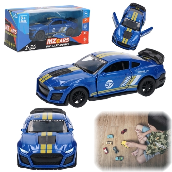 Auto sportowe otwierane drzwi, światła, dźwięk model metalowy 1