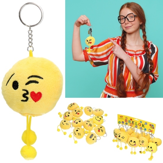 Pluszowy brelok EMOTIKON 1szt 1