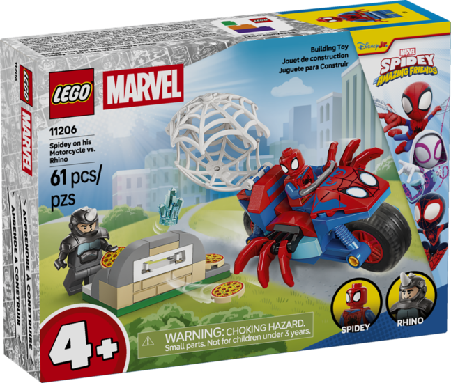 Klocki Lego SUPER HEROES Spidey na motocyklu kontra Rhino 1
