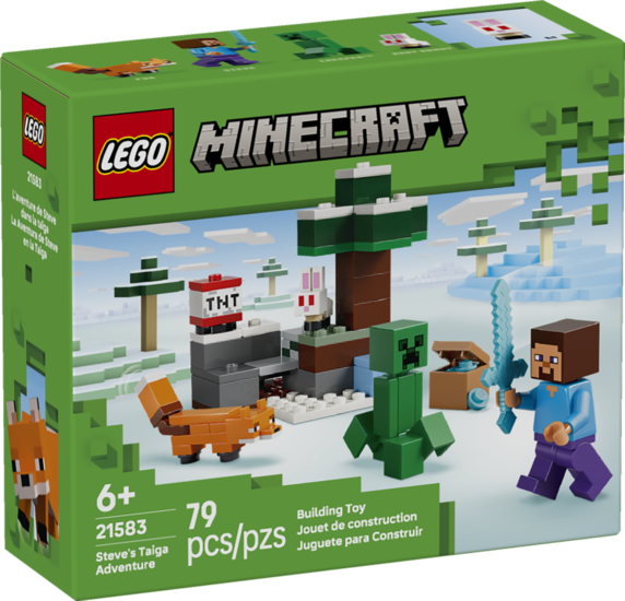 Klocki LEGO MINECRAFT Przygoda Steve’a w tajdze 1