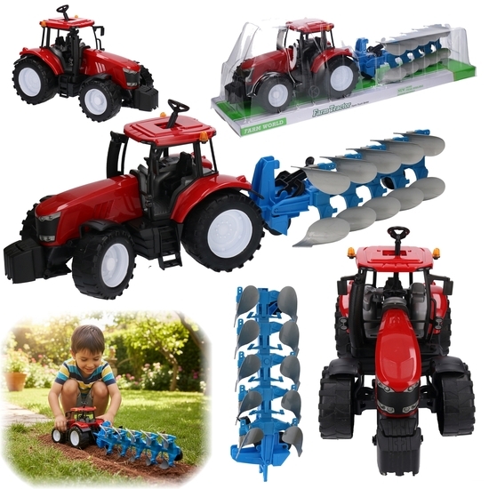 Traktor z pługiem MAŁY FARMER 1
