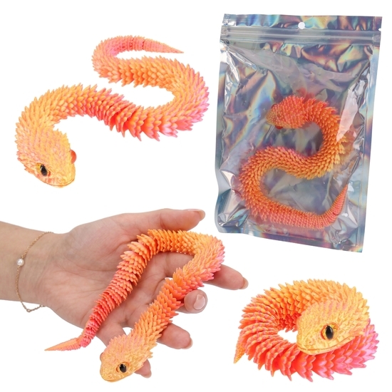 Figurka 3D WĄŻ z drukarki, hit TIK TOKA  1