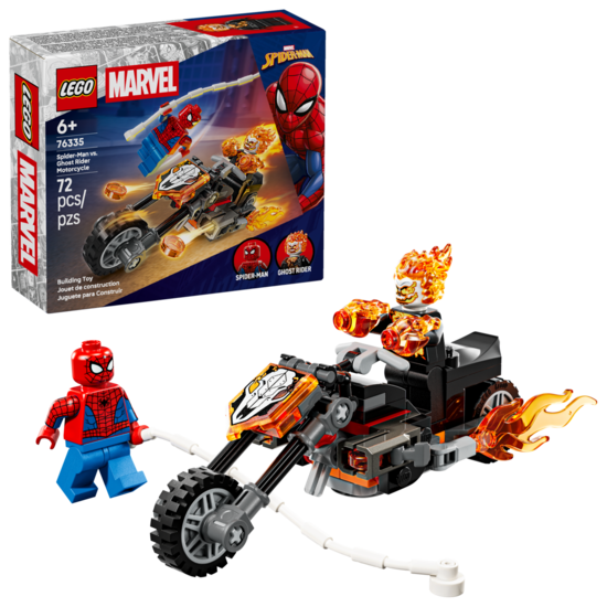 Klocki LEGO SUPER HEROES Spider-Man kontra Ghost Rider na motocyklu 1