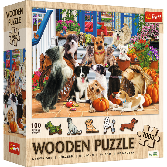 Puzzle 1000 drewniane Psia Przyjaźń 1