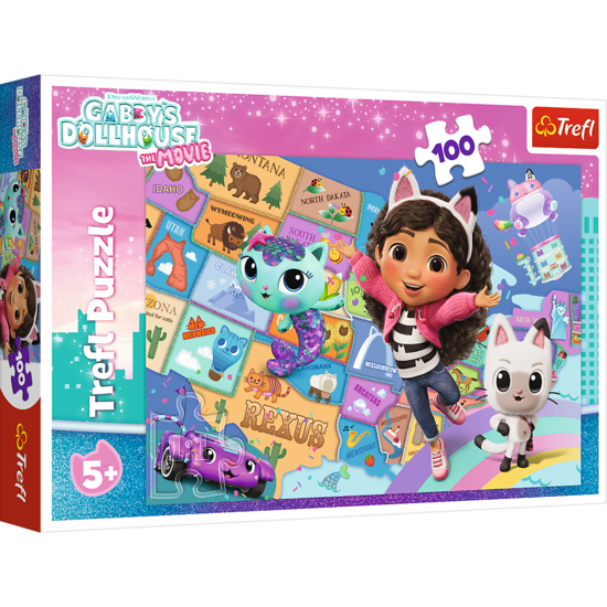 Puzzle 100 Przyjaźń w kocim domku 1