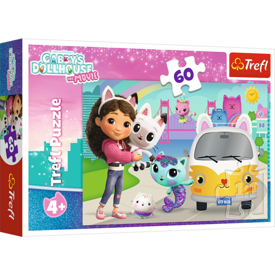 Puzzle 60 Gabby i kocie przygody 1