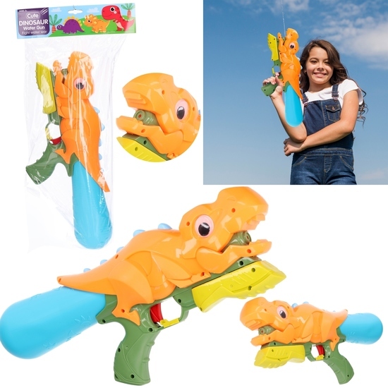 MEGA duży pistolet na wodę z pompką DINOZAUR 1
