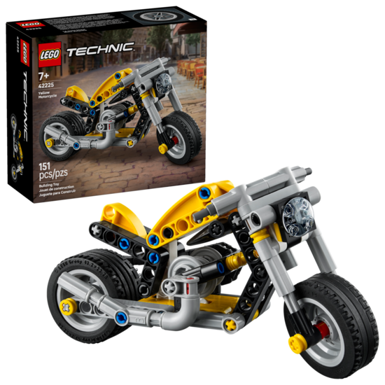 Klocki LEGO TECHNIC Żółty motocykl 1