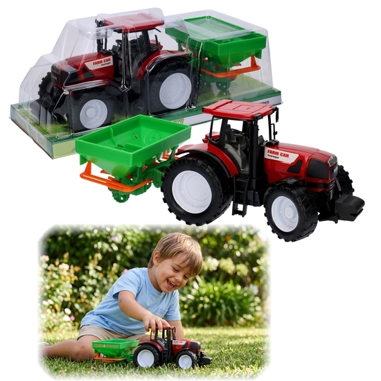 Traktor z siewnikiem, ciagnik rolniczy 1