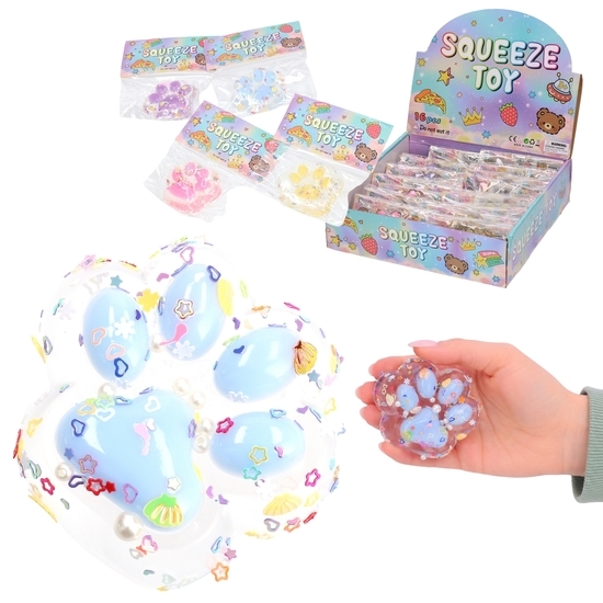 SQUISHY Gniotek antystresowy ŁAPKA PSA lub KOCIA ŁAPKA 1