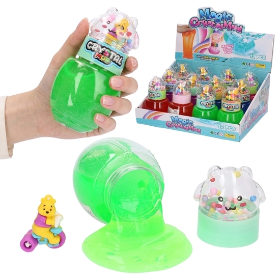Masa żelowa brokatowa GLUT SLIME z figurką 1
