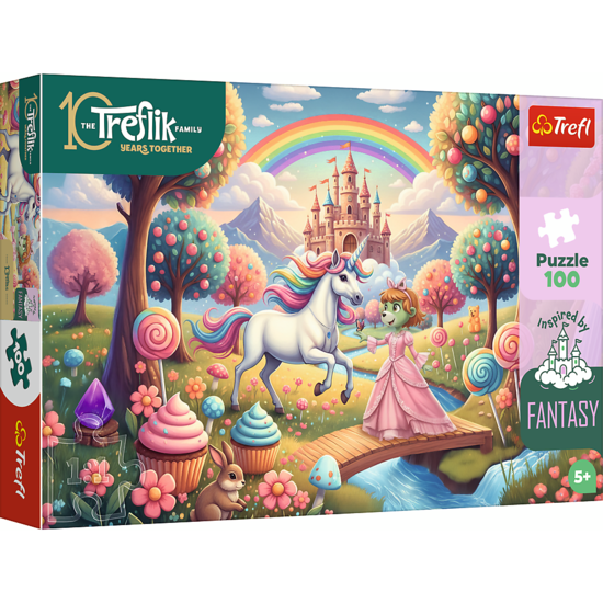 Puzzle 100 Jednorożec w słodyczolandii 1