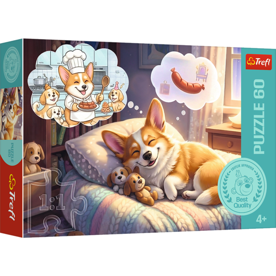 Puzzle 60 Corgi w krainie snów 1