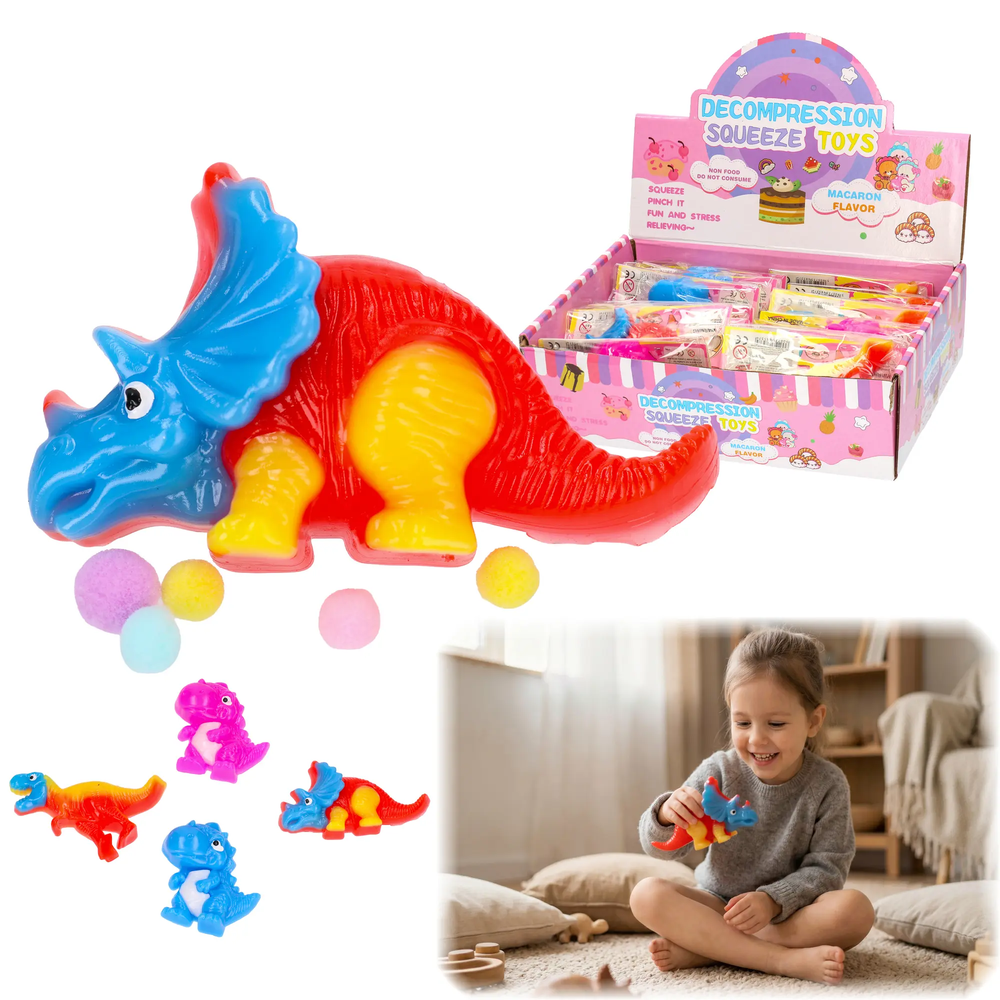 Antystresowy gniotek DINOZAUR squishy 1