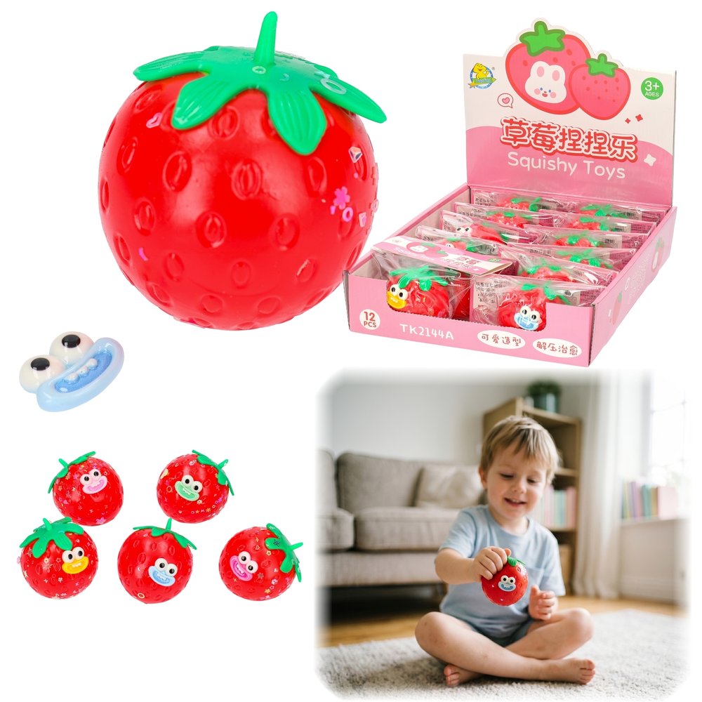 Antystresowy gniotek TRUSKAWKA squishy 1