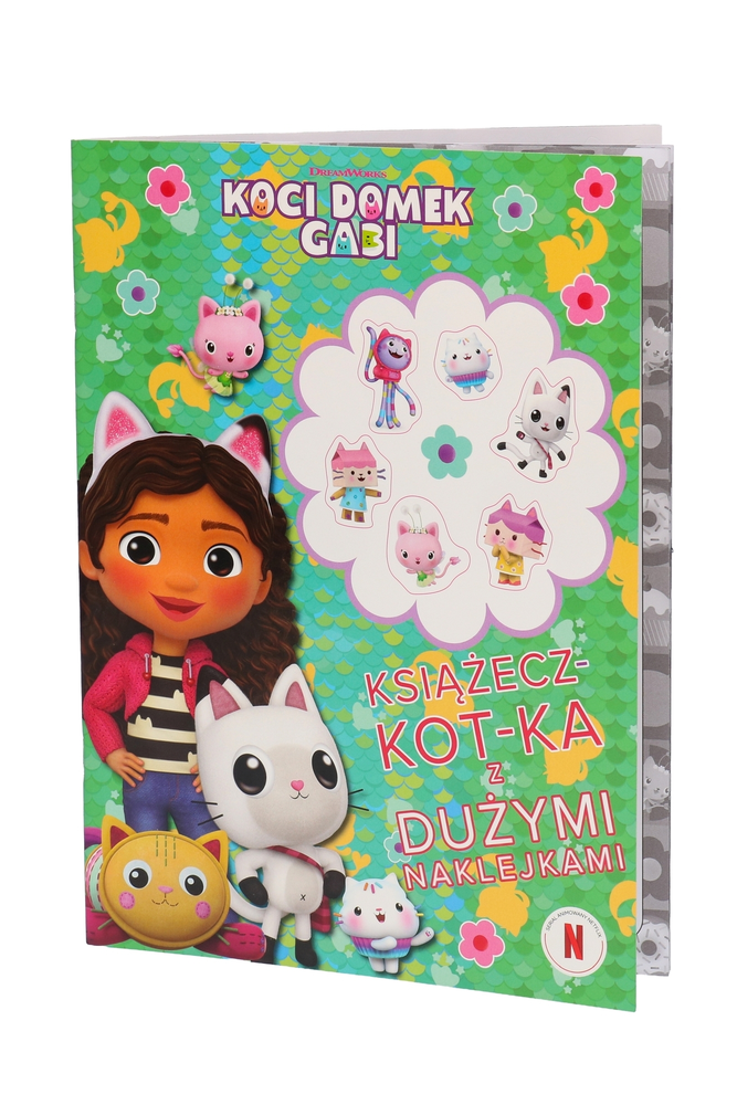 Książka Koci Domek Gabi Książecz-KOT-ka z DUŻYMI naklejkami zeszyt zadań 1