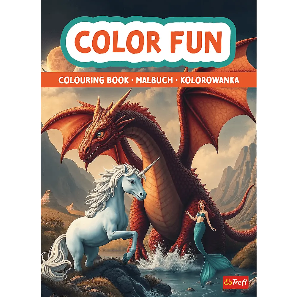 Kolorowanka świat fantasy 1