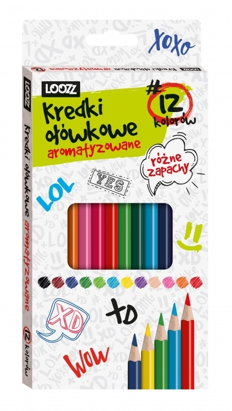 Kredki ołówkowe zapachowe 12szt 1