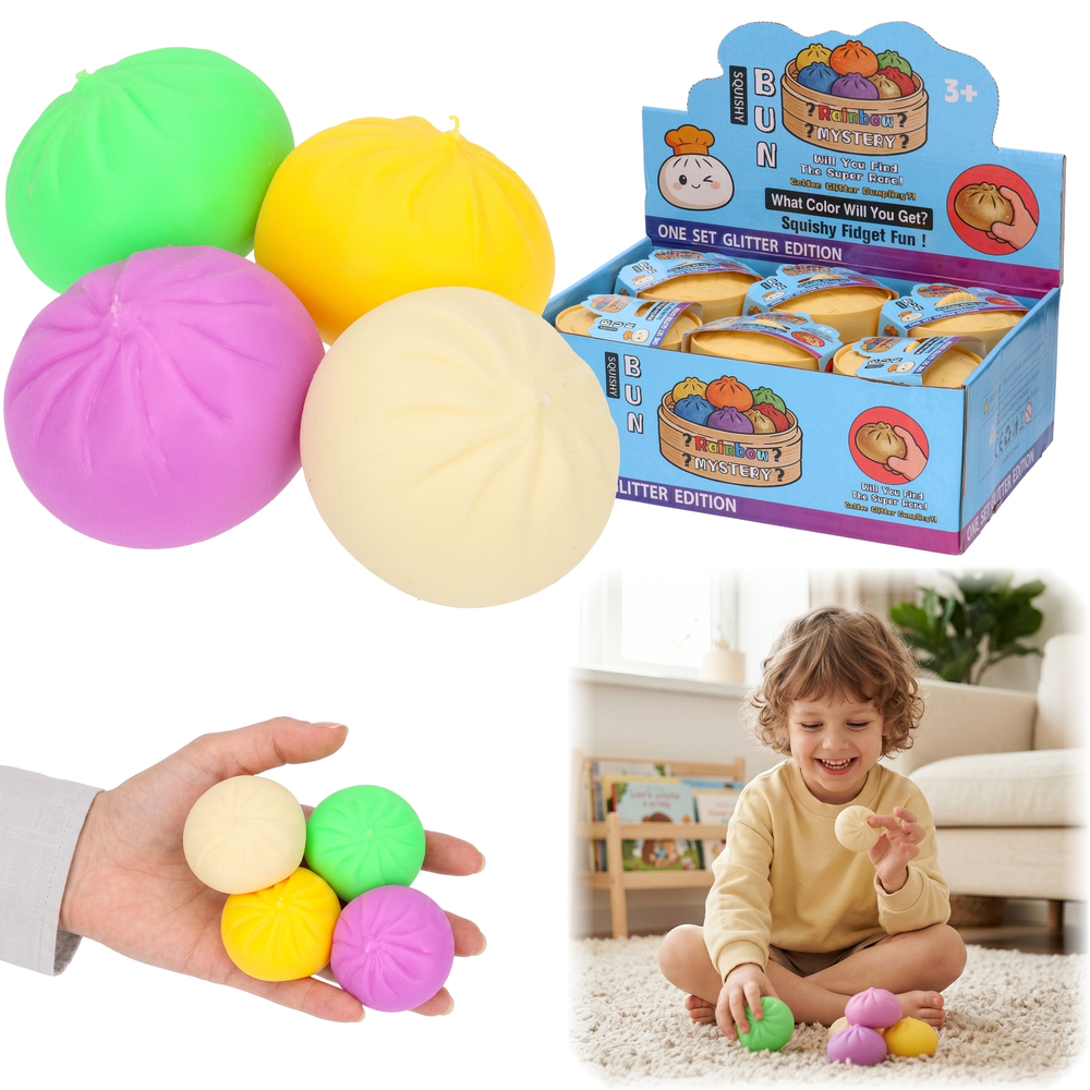 SQUISHY antystresowy gniotek PIEROŻEK w koszyczku 1