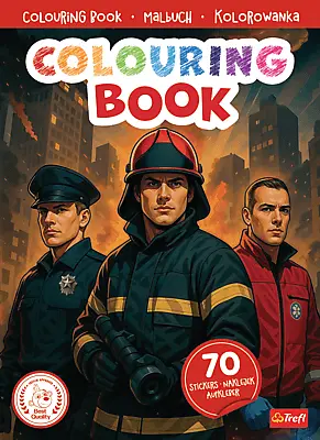 Kolorowanka z naklejkami służby 1