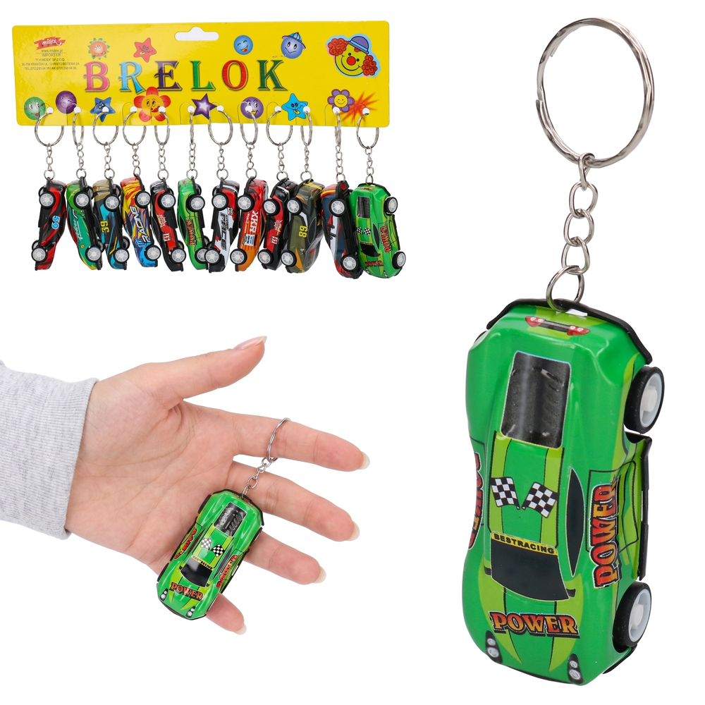 Brelok auto, samochodzik zestaw 12szt 1