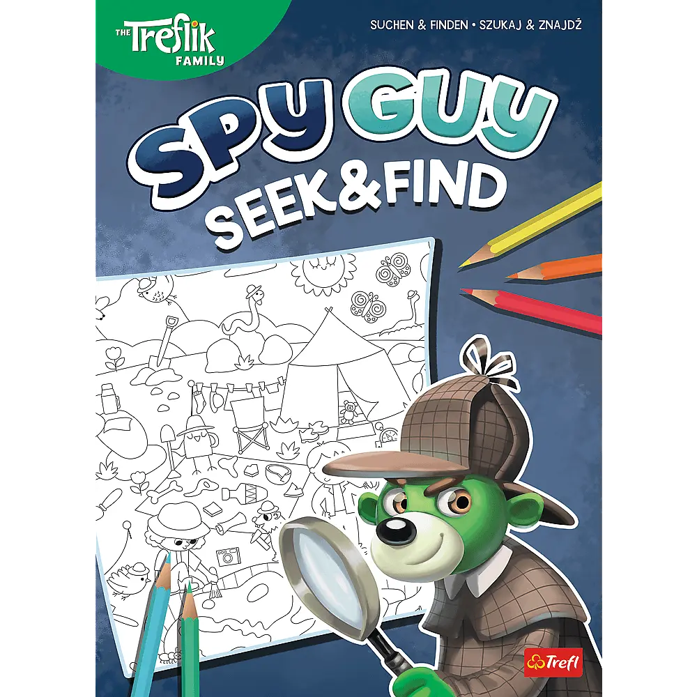 Kolorowanka Spy Guy szukaj i znajdź 1