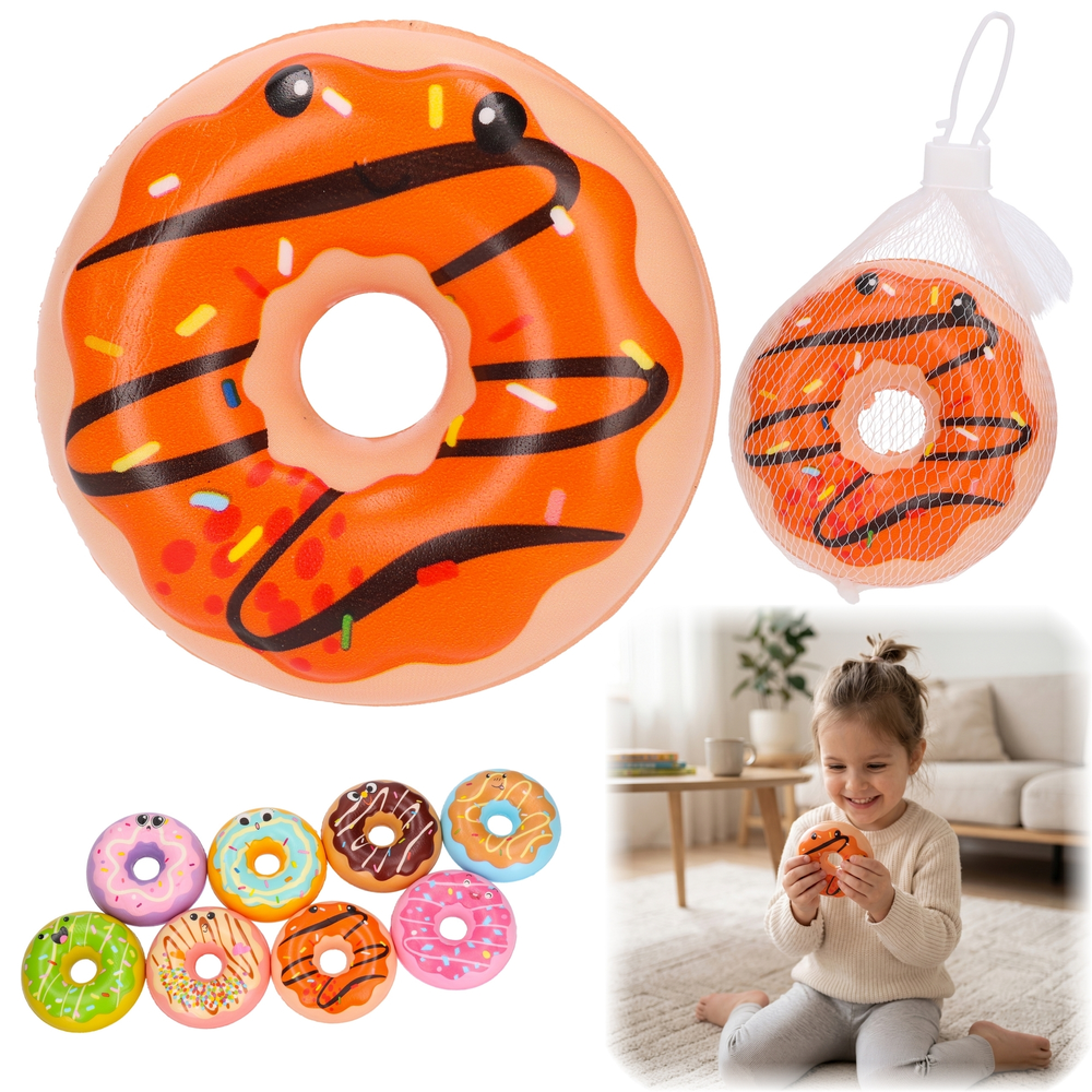 SQUISHY antystresowy gniotek DONUT pączek - miękki i elastyczny 1szt 1