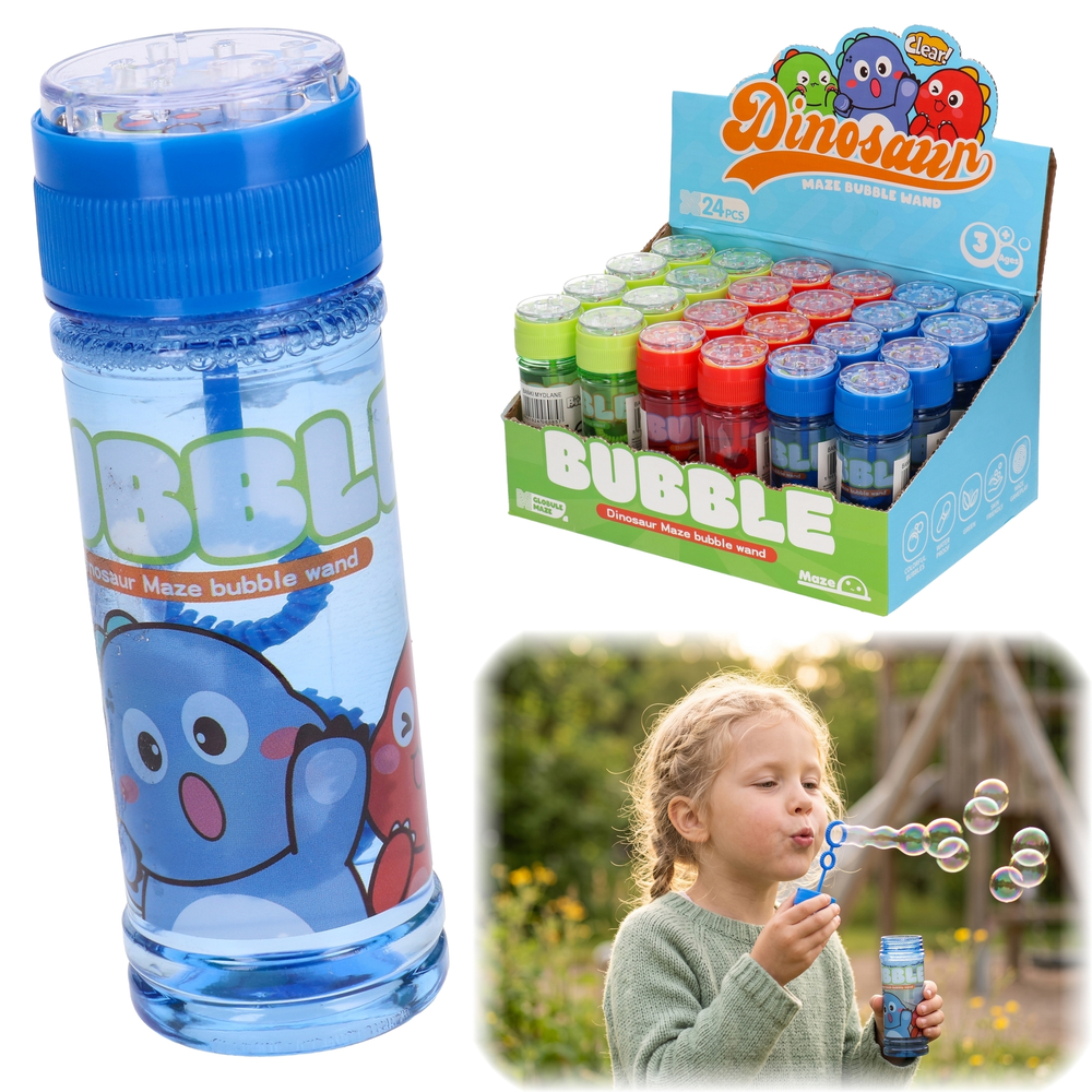 Bańki mydlane tradycyjne DINOZAUR + gra zręcznościowa 2w1 1