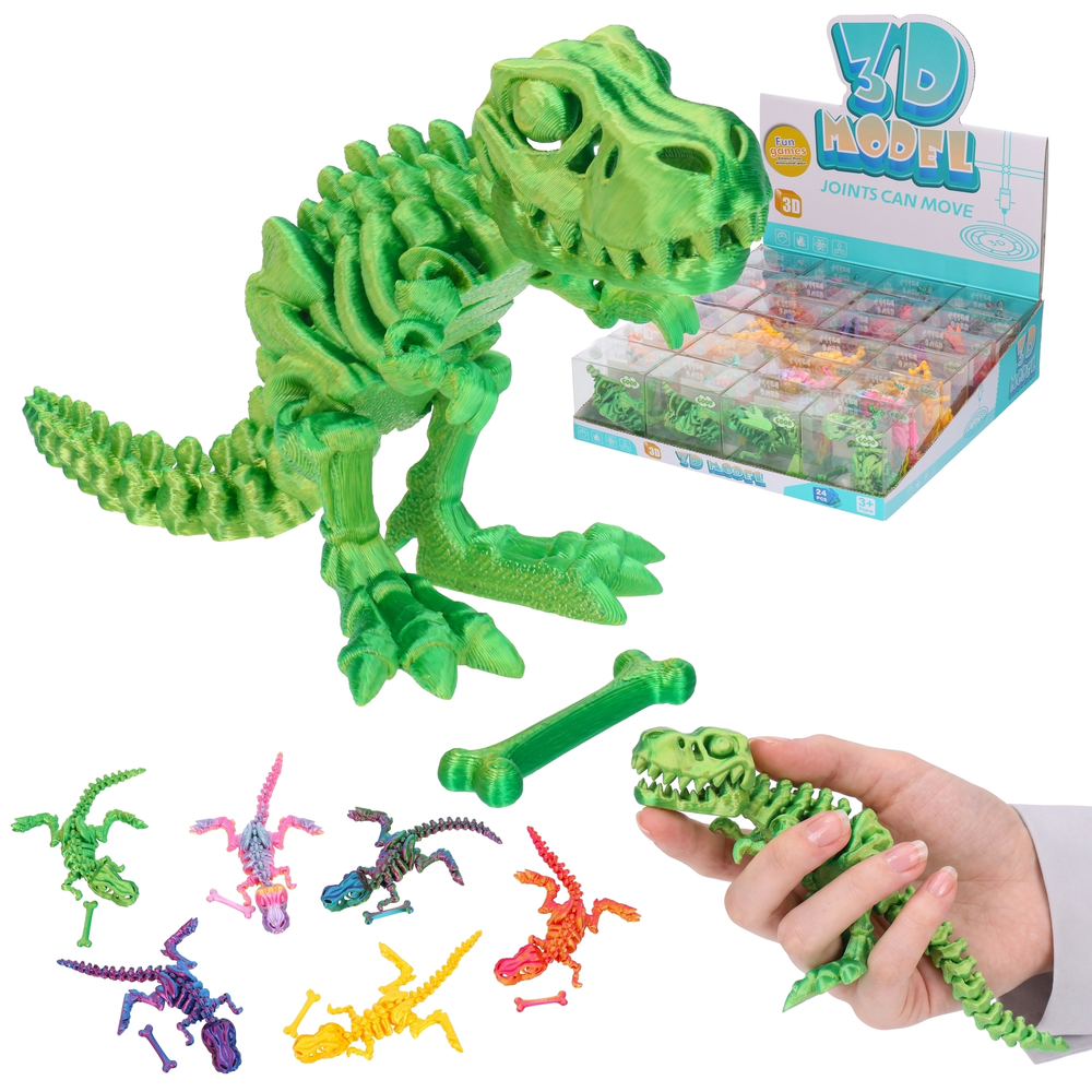 Figurka 3D szkielet DINOZAURA z drukarki, hit TIK TOKA 1