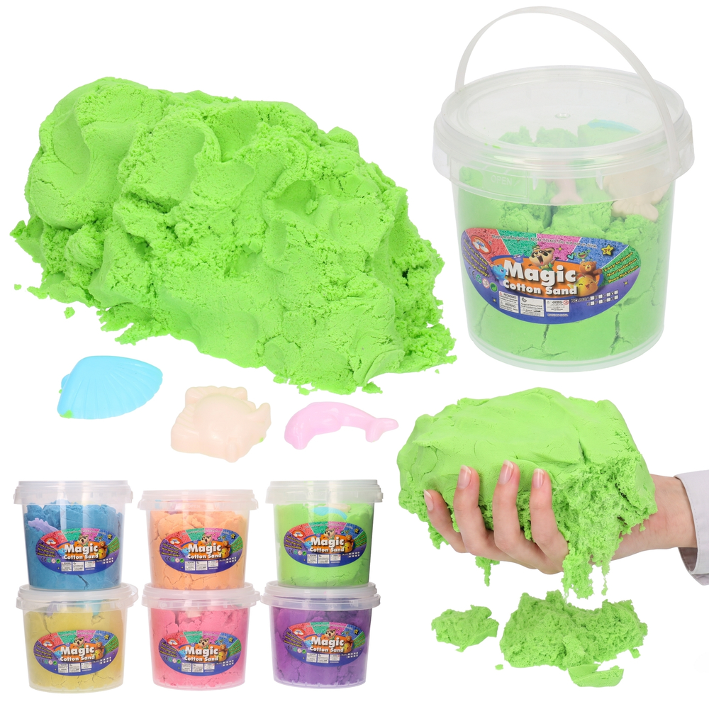 Magiczny kinetyczny PIASEK magic sand - wiaderko 950g 1