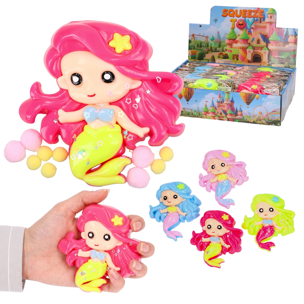 SQUISHY antystresowy gniotek SYRENKA lalka 1