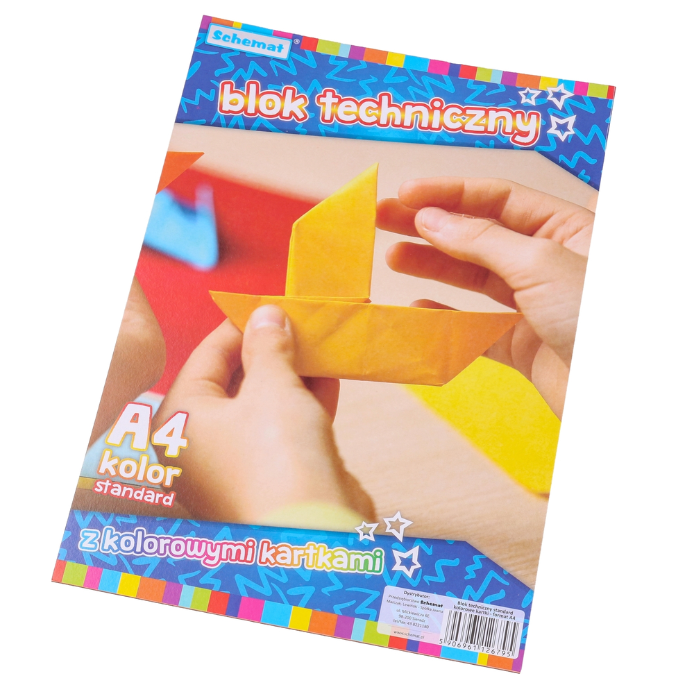 Blok techniczny kolorowe kartki A4 20 kartek 1