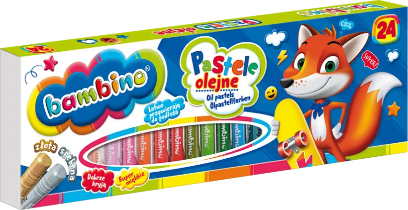 Pastele olejne Bambino 24 kolory 1
