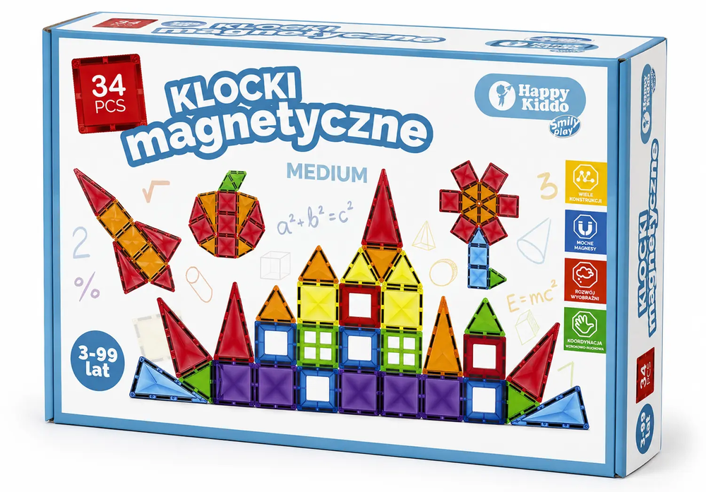Klocki magnetyczne 34el 1