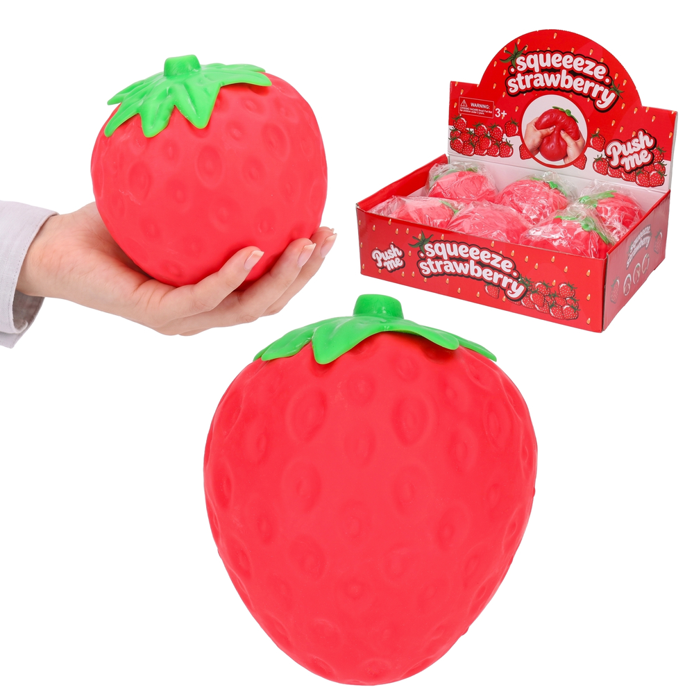 Antystresowy gniotek TRUSKAWKA XXL mega duża squishy 1