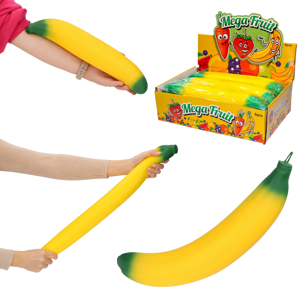 Mega duży antystystresowy gniotek BANAN 39cm! XXL sqiushy 1
