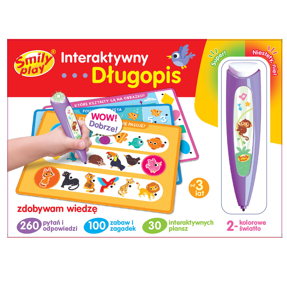 Interaktywny długopis zdobywam wiedzę Smily Play 1