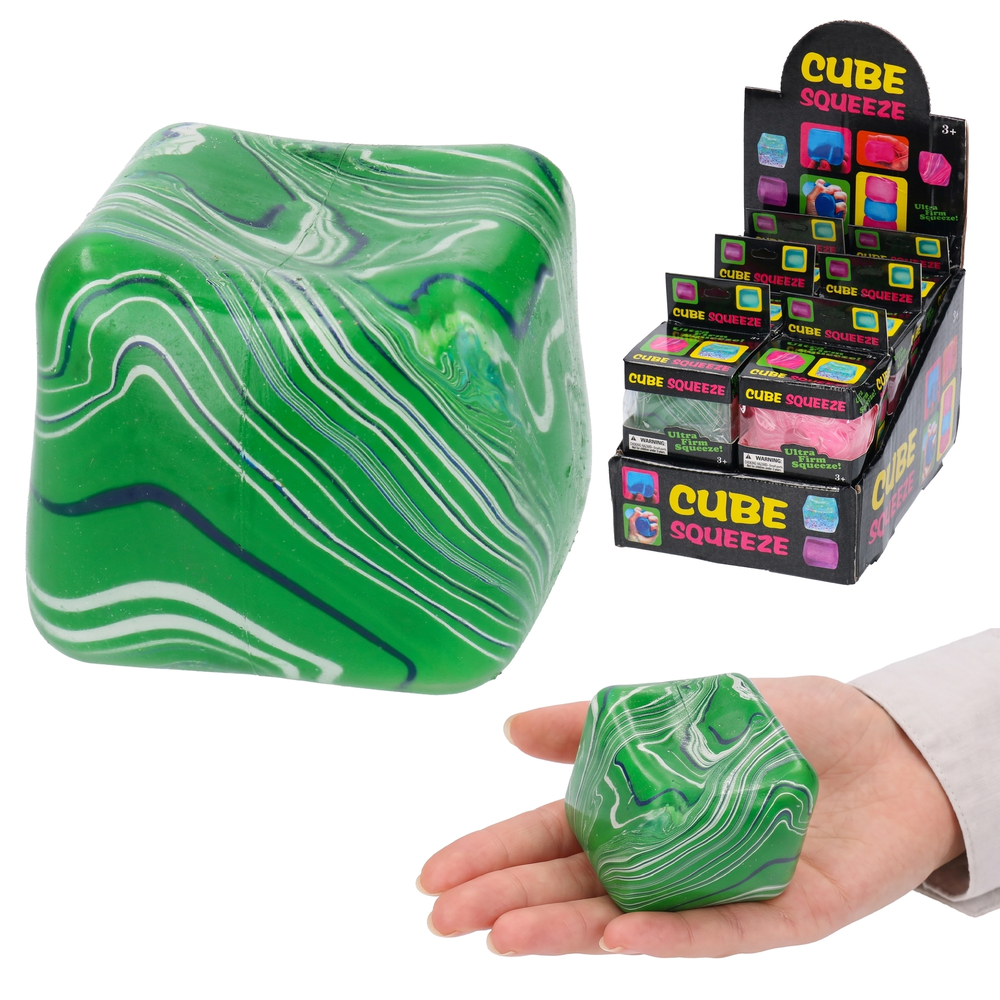 Antystresowy gniotek KOSTKA ze smugami squishy 1