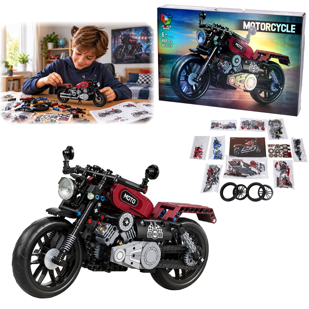 Klocki MOTOCYKL 469el JIQILE motor 47113 1