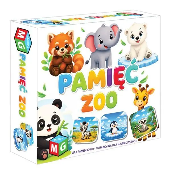 Gra PAMIĘĆ ZOO memo gra logiczna 1