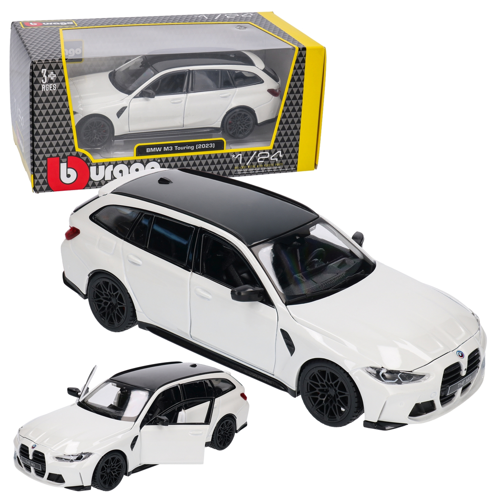 Auto BMW M3 Touring 2023 model metalowy BURAGO 1:24 1