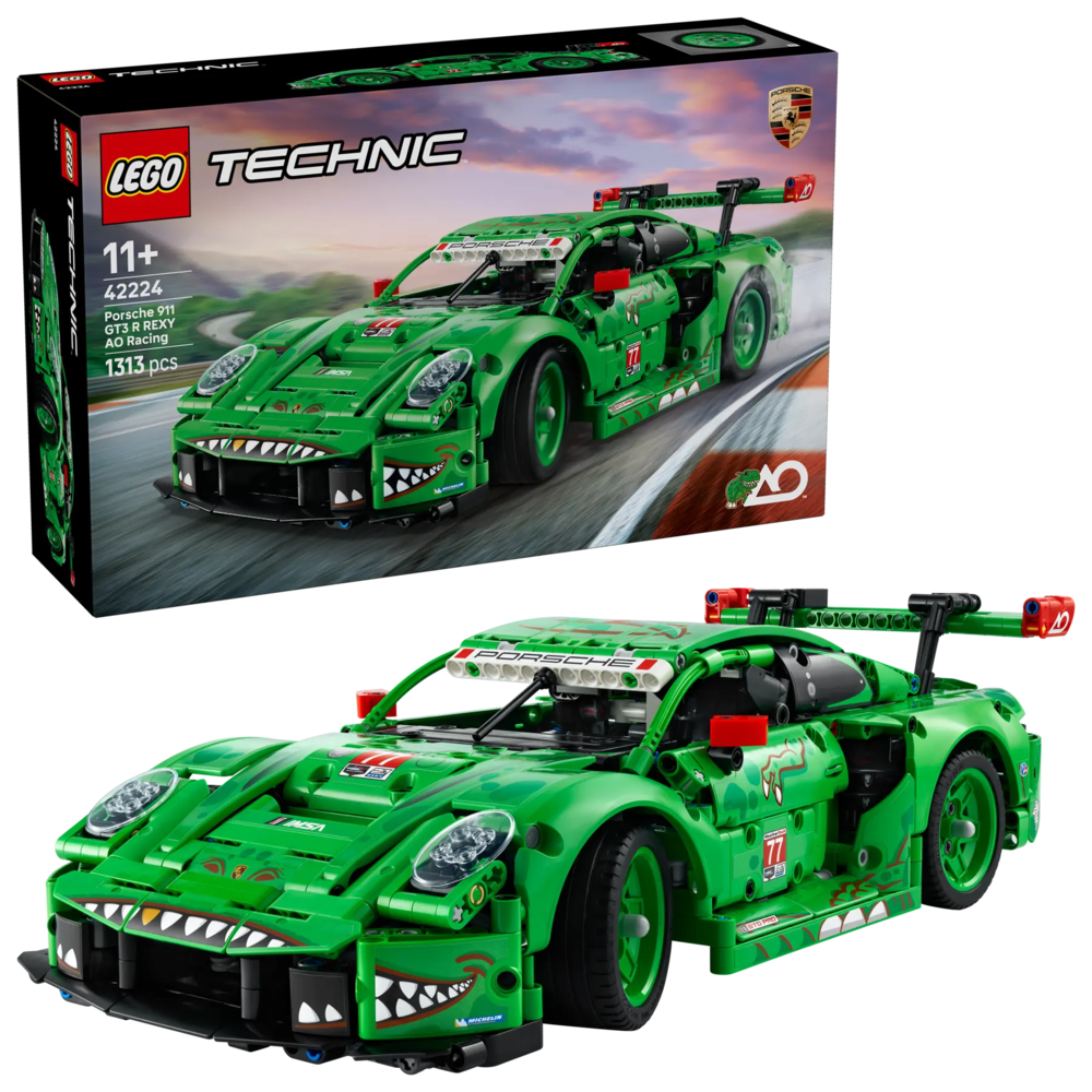 Klocki LEGO TECHNIC Samochód Porsche 911 GT3 REXO AO Racing 1