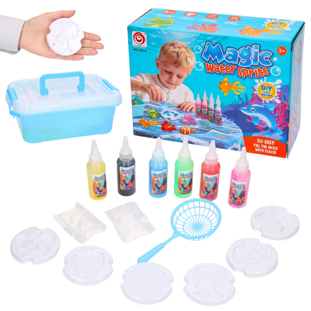 Magiczne figurki wodne AQUA ŻEL zestaw kreatywny DIY 17el 1
