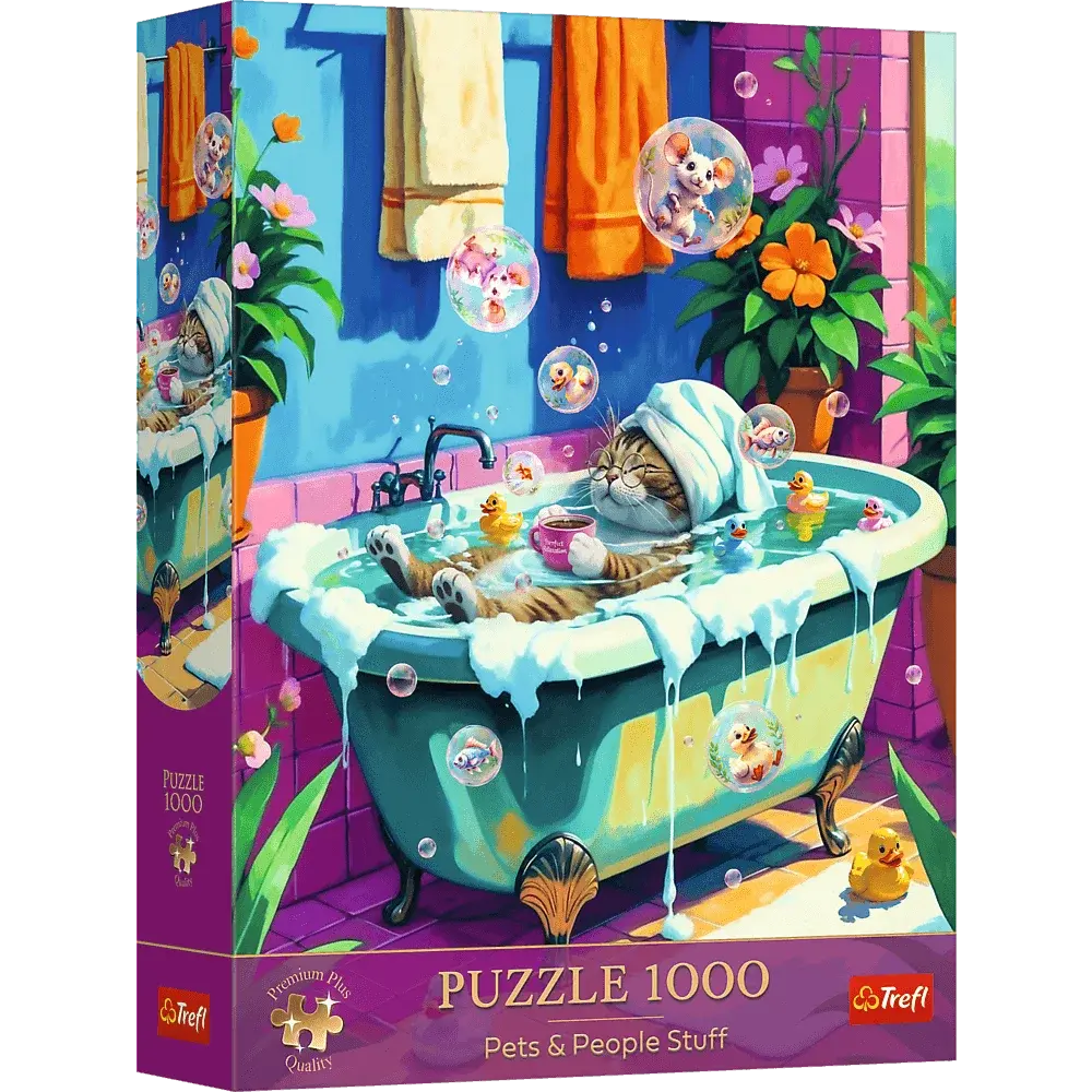 Puzzle 1000 Miau, Relaks, Powtórz Premium Plus Quality 1