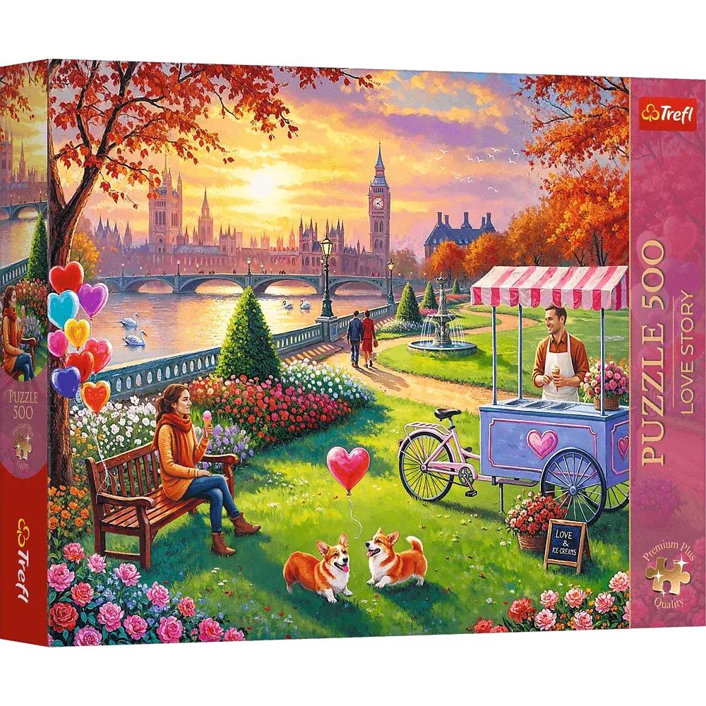 Puzzle 500 Romantyczny Londyn Premium Plus Quality 1