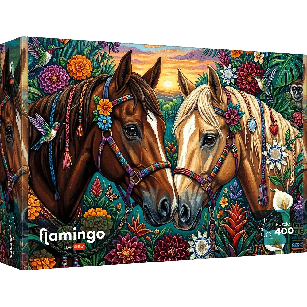 Puzzle 400 Kwiecisty galop 1